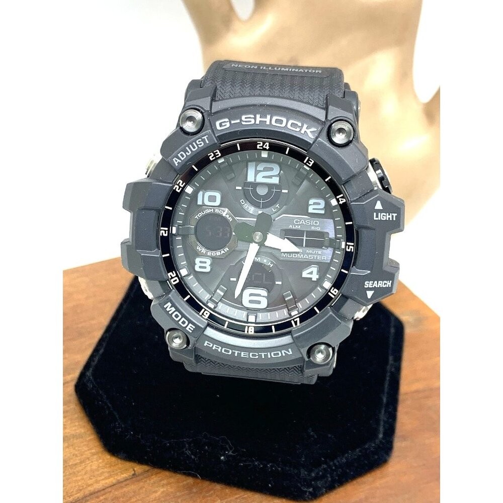 Casio G-Shock Men's Watch GSG100 Solar Mudmaster Black Resin Ana-Dig 5562